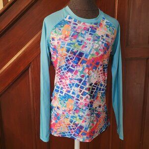 Deefrose Colorful Long Sleeve Raglan Top For Women s